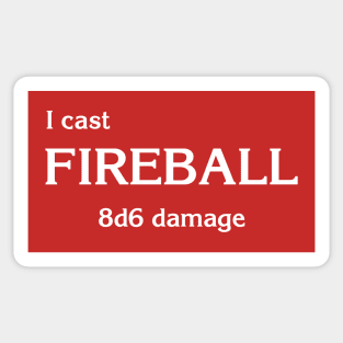 D&D: Fireball Sticker